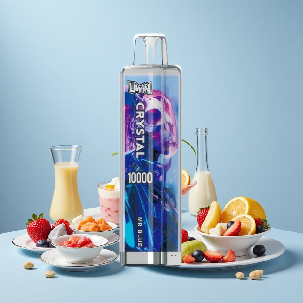 Uwin Crystal 10000 Puff RGB Kékes Elszívható E-cigaretta
