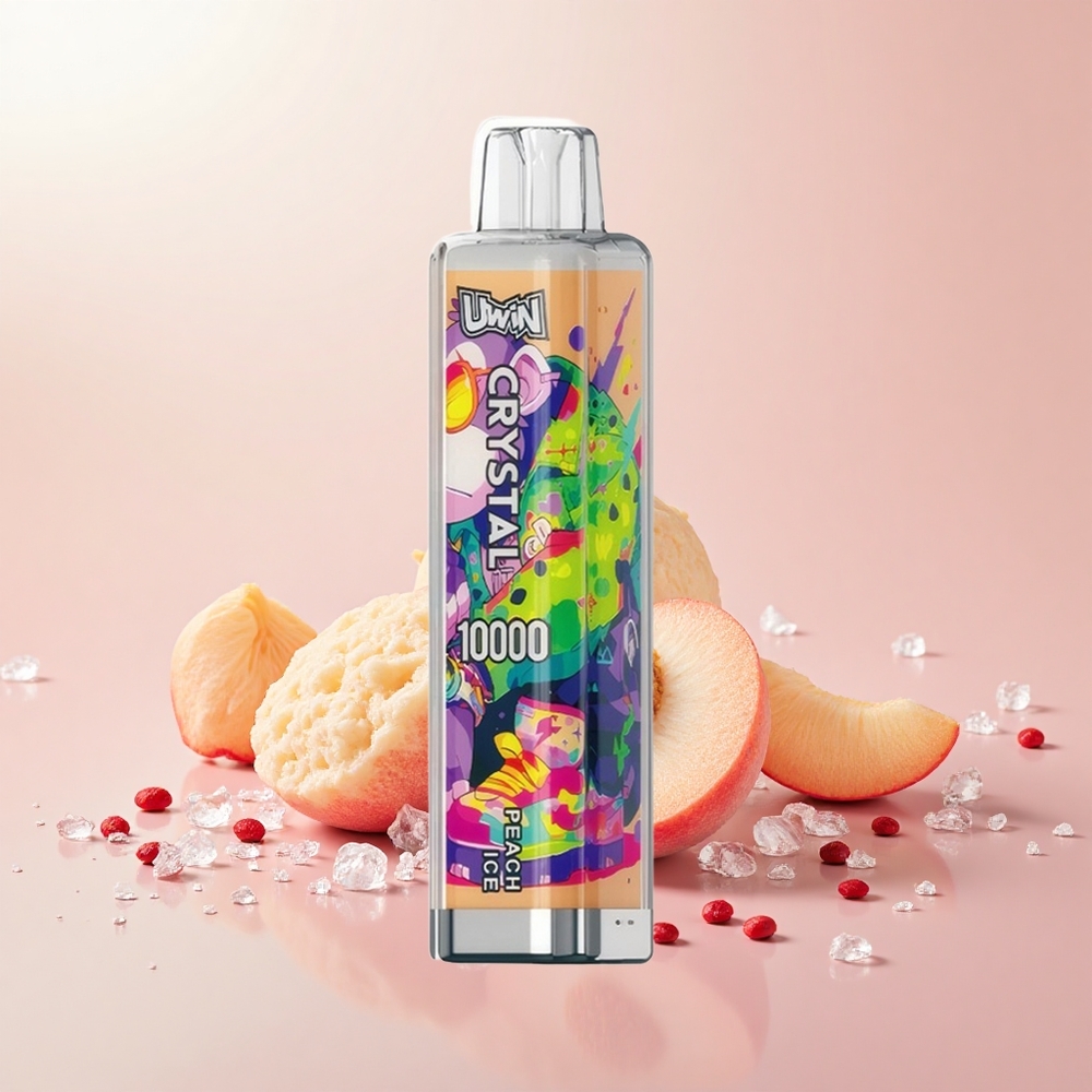 Uwin Crystal 10000 Puff RGB Őszibarack Jég Disposable Vape
