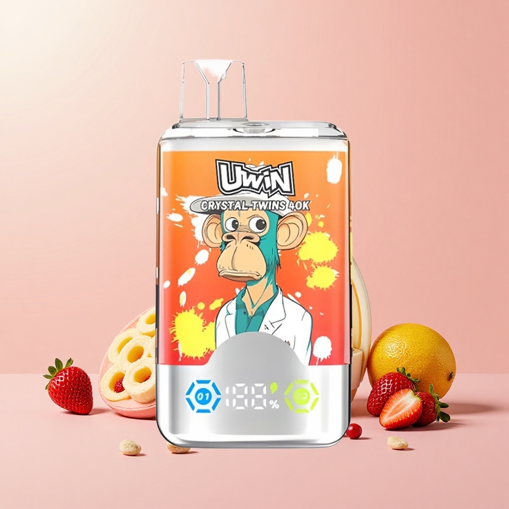 Uwin Crystal Twins 40000 Száj Dual Mesh 0.6Ω Type-C Eper Banán Szerelem 66