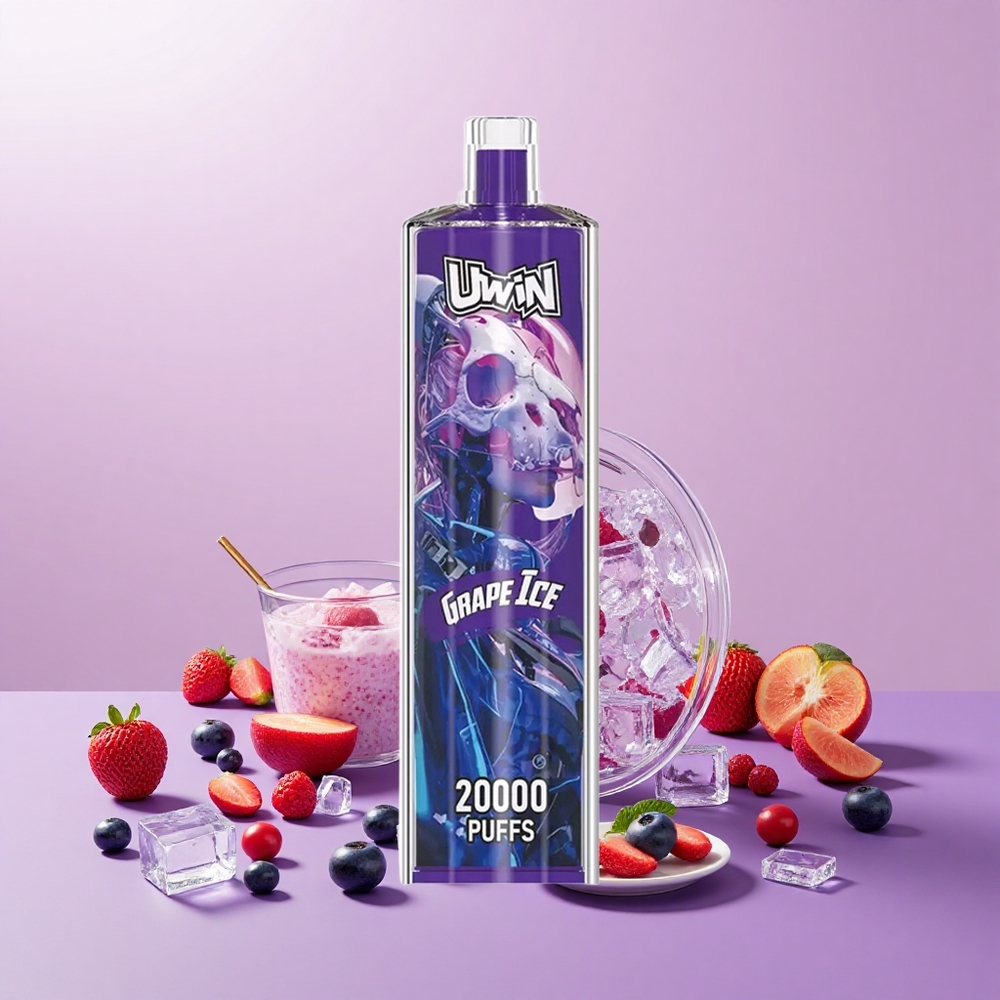 Uwin Shisha Hookah Crystal 20000 Puff Mesh DTL Szőlő Jég