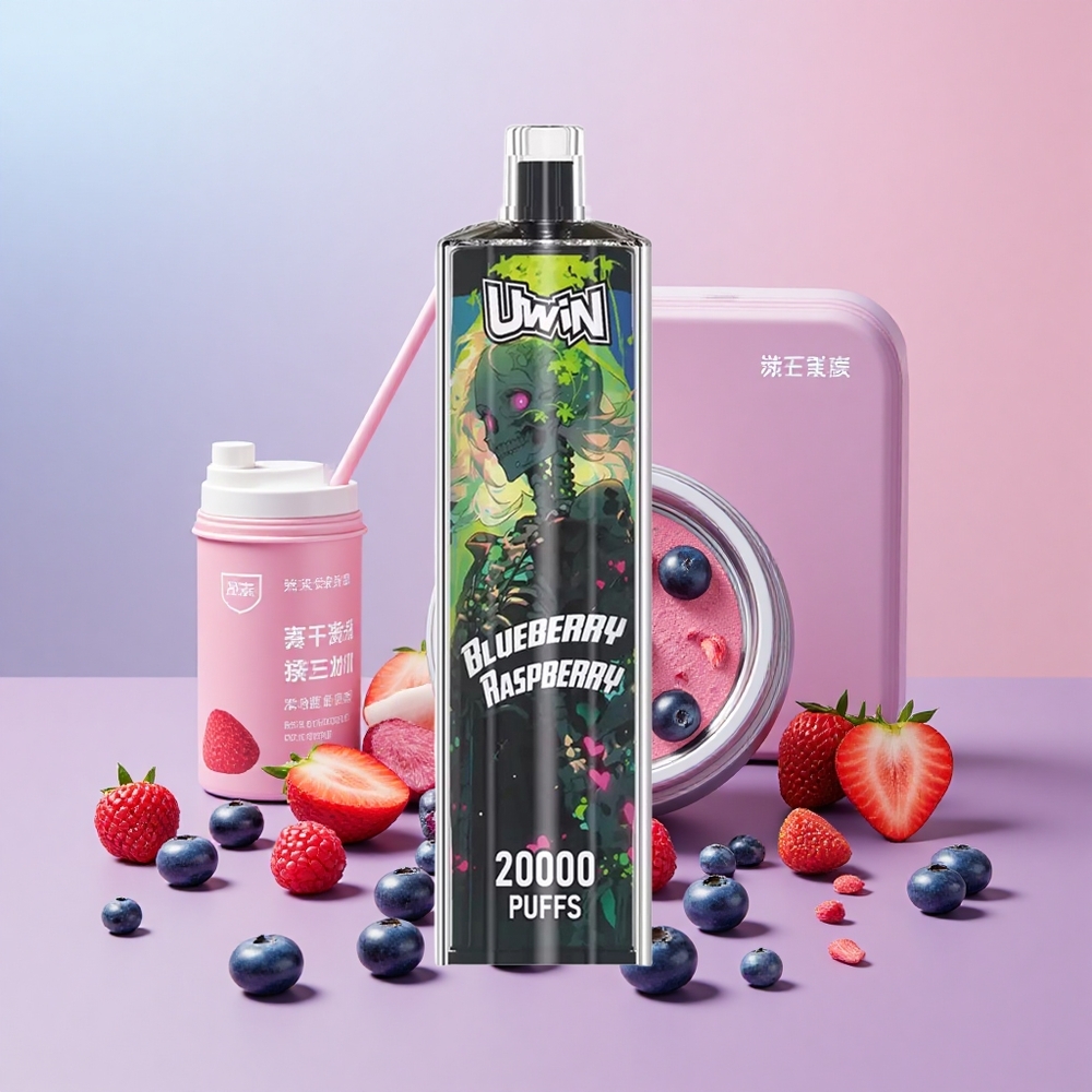 Uwin Shisha Hookah Crystal 20000 Puff Mesh Type-C Áfonya Málna