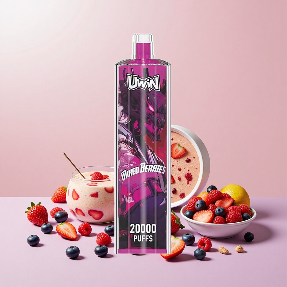 Uwin Shisha Hookah Crystal 20000 Puh DTL Mesh Típus-C Vegyesbogyó