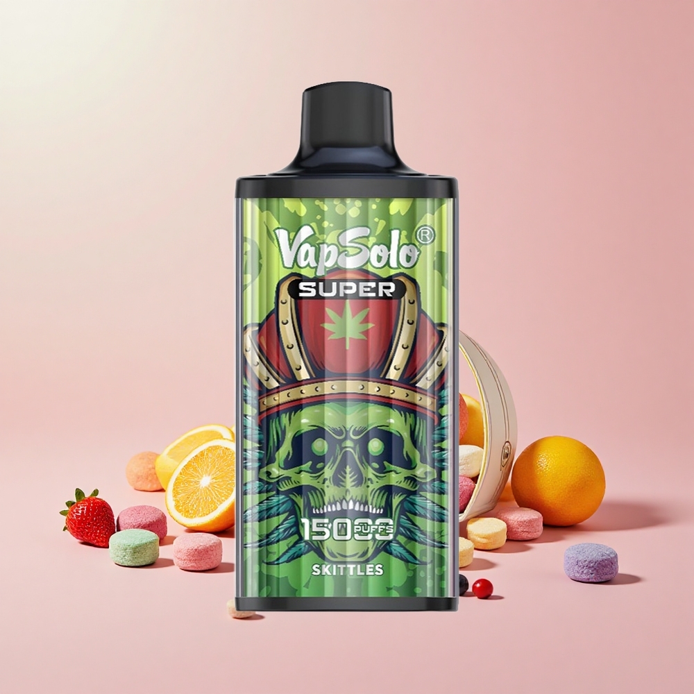 VapSolo Super 15000 Löket 40ml 850mAh Mesh Skittle Áfonya
