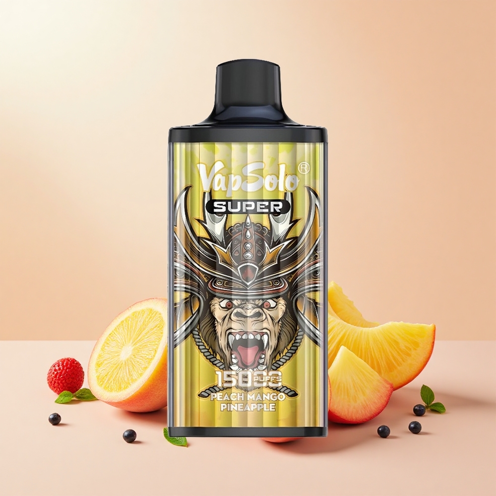 VapSolo Super 15000 Puff 40ml 850mAh Type-C Őszibarack Mango Ananász