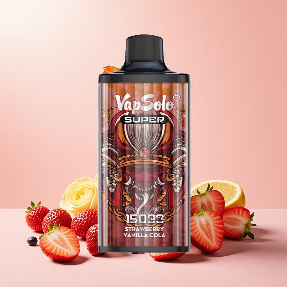 VapSolo Super 15000 Puff 40ml 850mah Eper Vanília Kóla