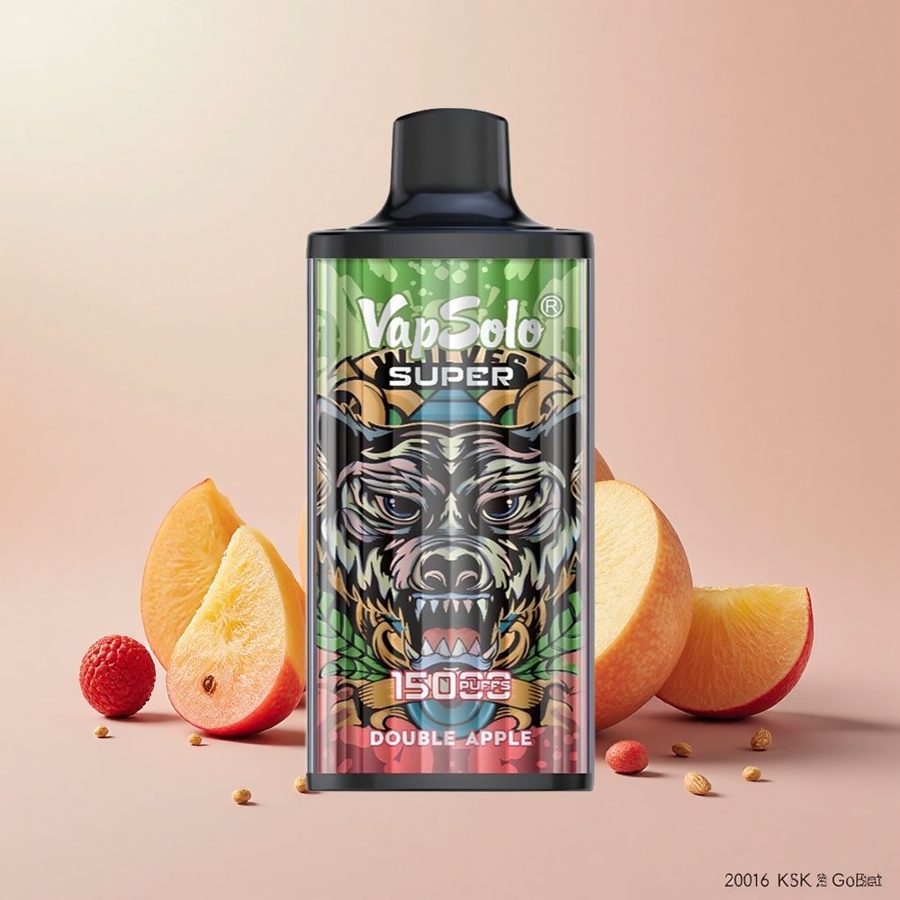 VapSolo Super 15000 Puff 40ml 850mah Kettős Alma