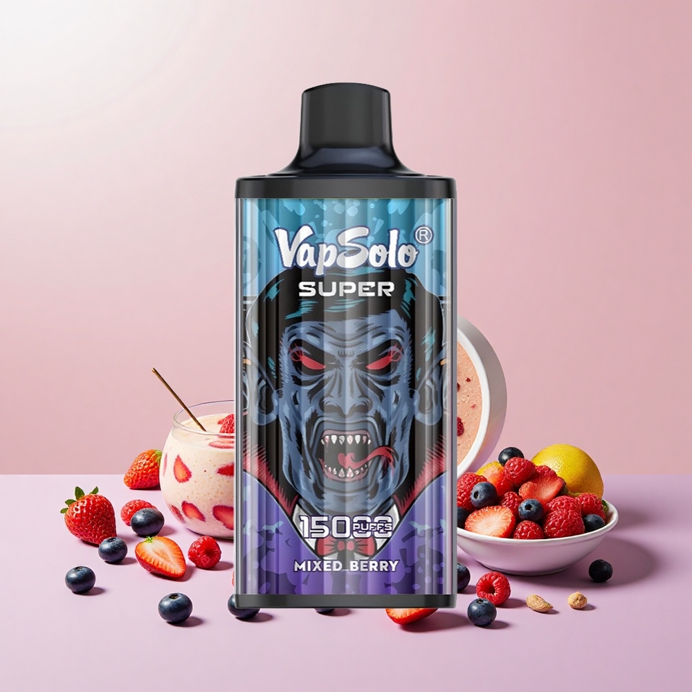 VapSolo Super 15000 Puff 40ml Mesh Coil Type-C Vegyesbogyók