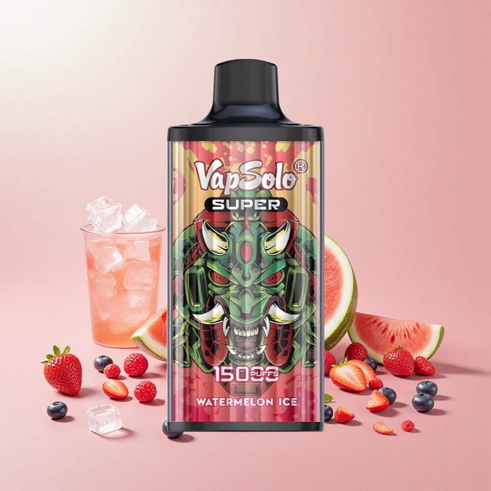 VapSolo Super 15000 Puff 40ml Típus-C Görögdinnye Jég