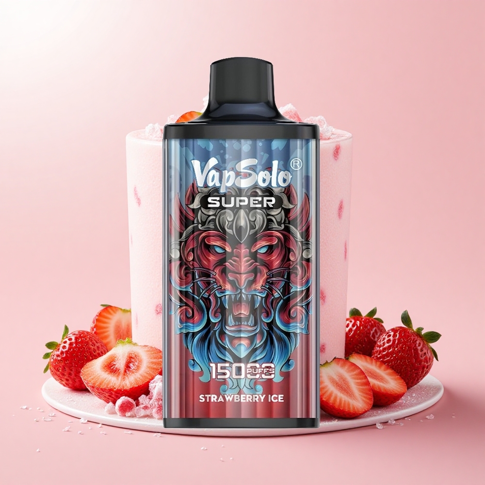 VapSolo Super 15000 Puffs 40ml 850mah Eper Jég