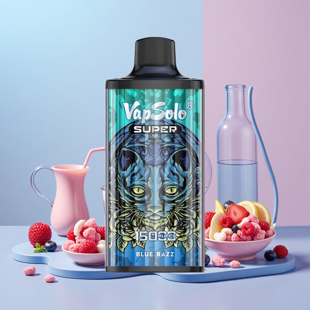 VapSolo Super 15000 Puffs 40ml 850mah Kék Áfonya