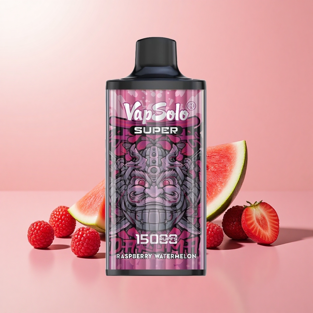 VapSolo Super 15000 Száj 40ml 850mah Málna Görögdinnye