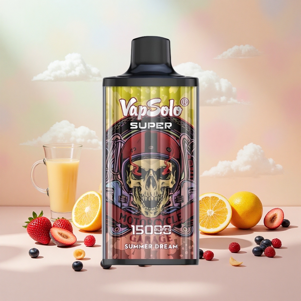 VapSolo Super 15000 Száj 40ml Mesh Coil Nyári Álom