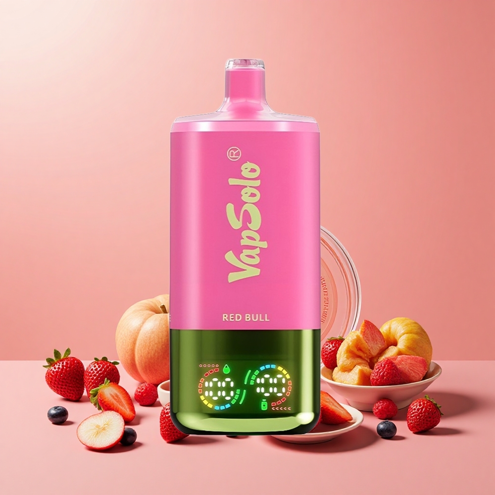 VapSolo Triple 30000 Puff 40ml 3 Tartály Típus-C Energiaital Vörös Bika