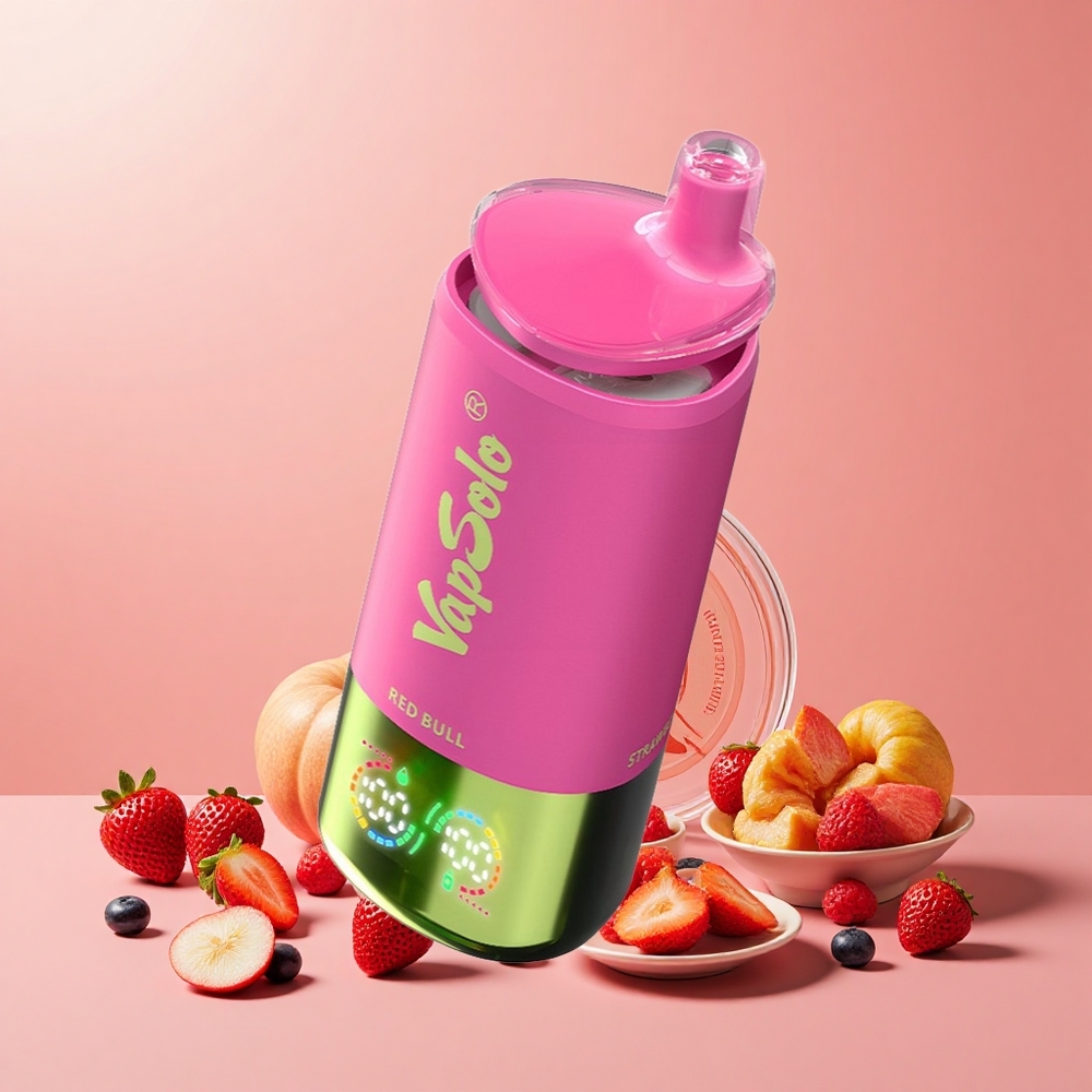 VapSolo Triple 30000 Puff 40ml 3 Tartály Típus-C Energiaital Vörös Bika