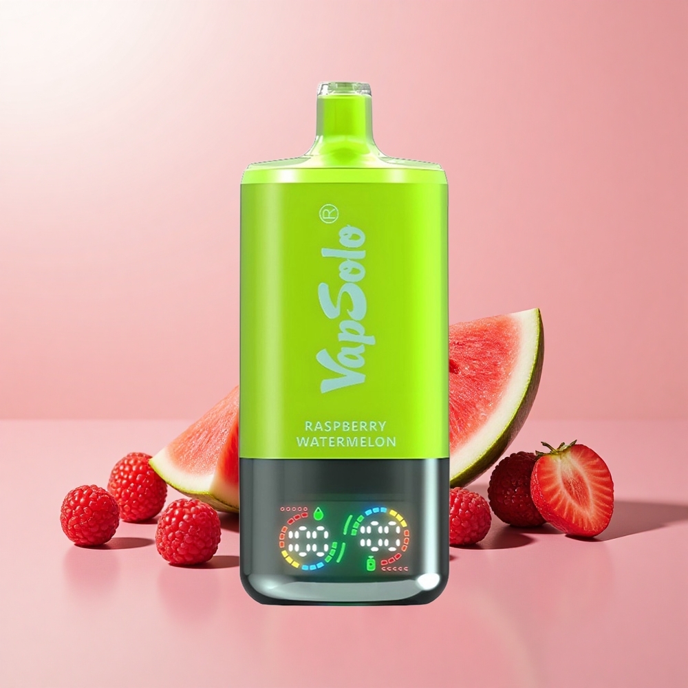 VapSolo Triple 30000 Puffs 3 Tartály 40ml Málna Görögdinnye