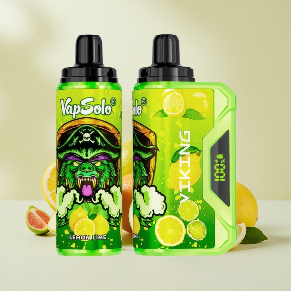 VapSolo VIKING 12000 Puff Típus-C Kijelzős Citrom Lime