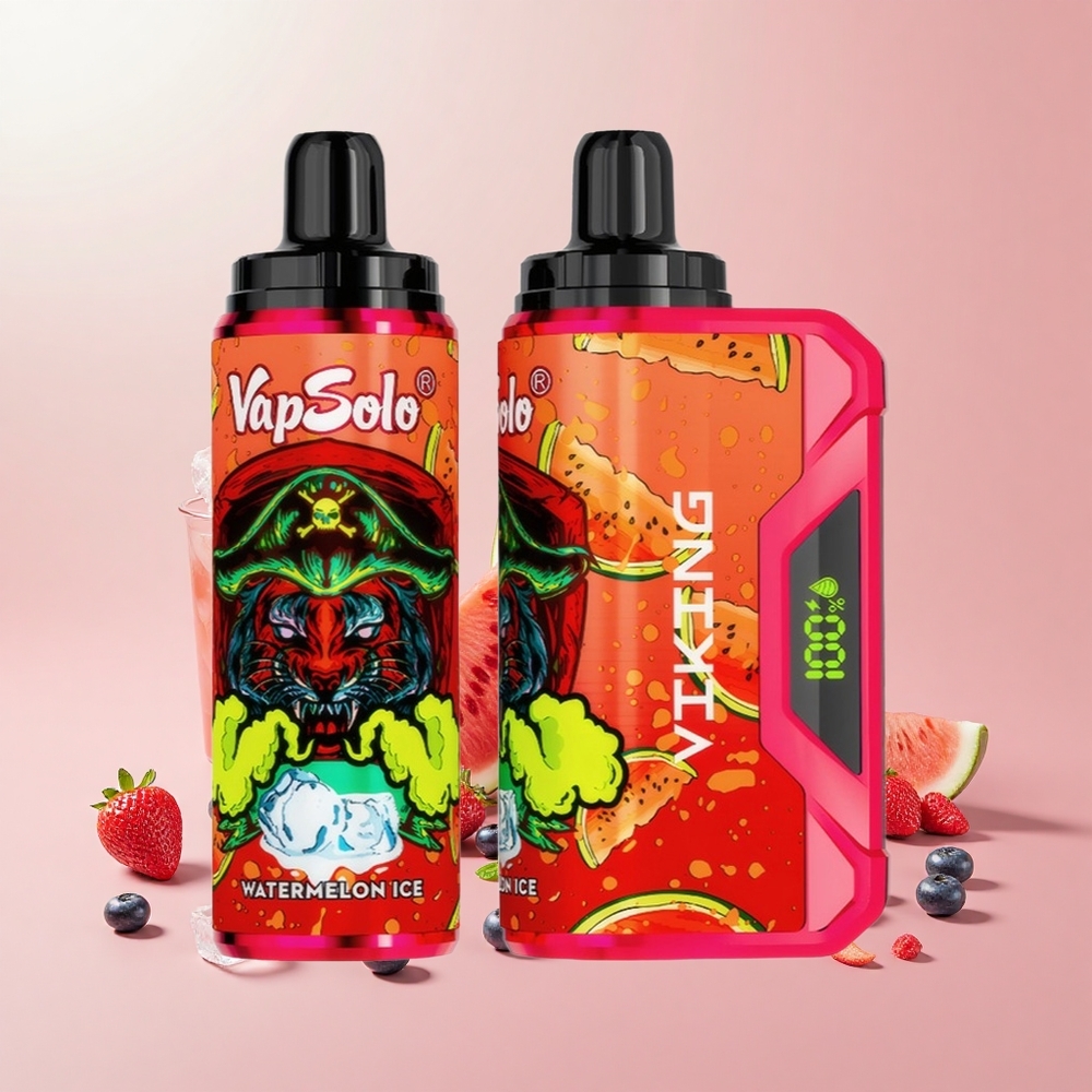 VapSolo VIKING 12000 Puffs 22ml Típus-C Led Dinnye Jég