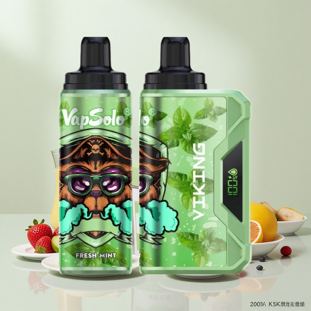 VapSolo VIKING 12000 Száj Friss Mentol Típus-C LED 22ml