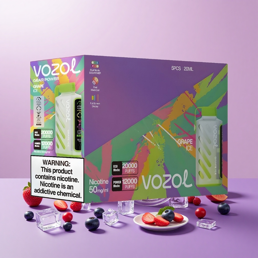 VOZOL Gear Power 20000 S.i.L.C. Tech Kettős Hálószifon Szőlőjég