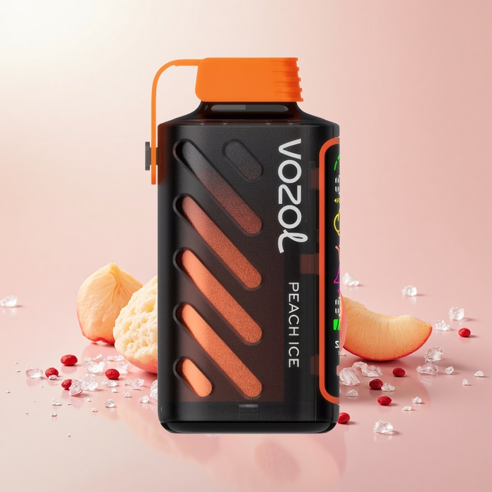 VOZOL Gear Power 20000 Szilikon Tekercs Kettős Háló Teljes Kijelző Őszibarack Jég
