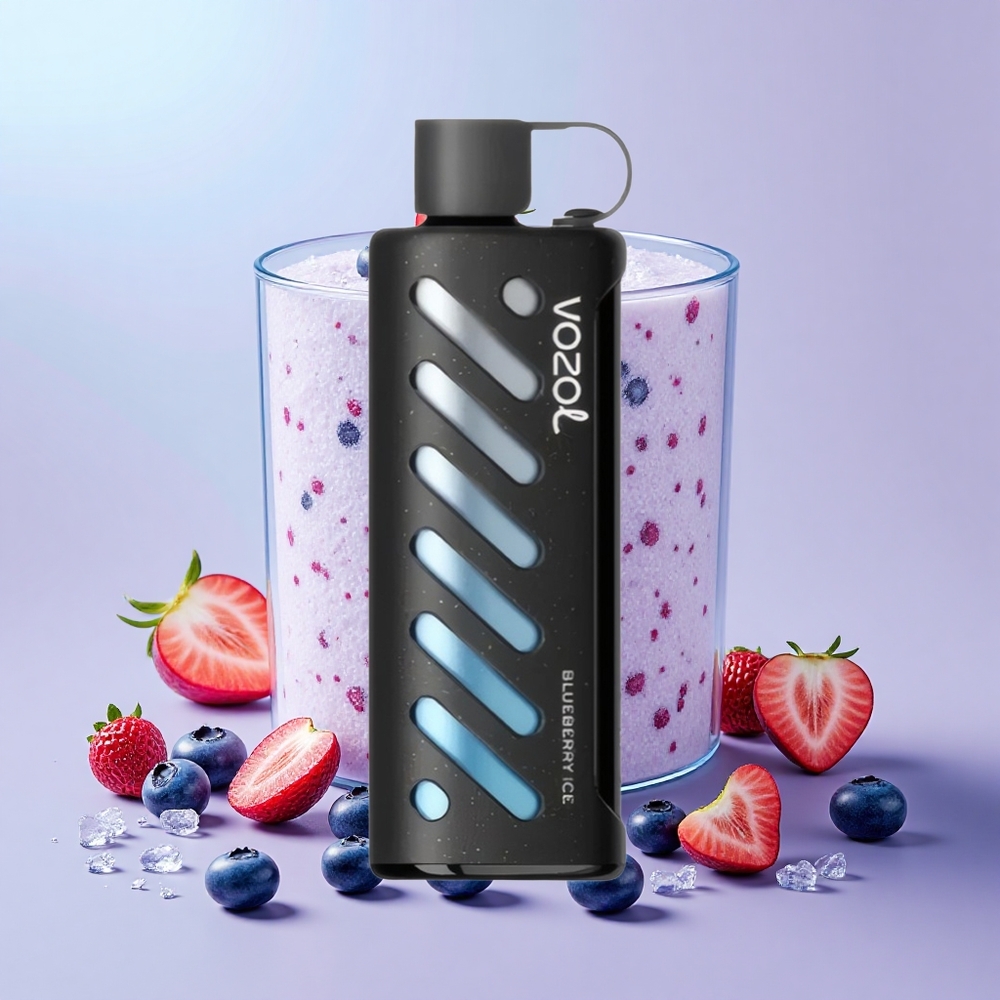 VOZOL Gear Shisha 25000 Puff Dual Mesh S.i.L.C Tech 1000mAh 5mg/ml Áfonya Jég
