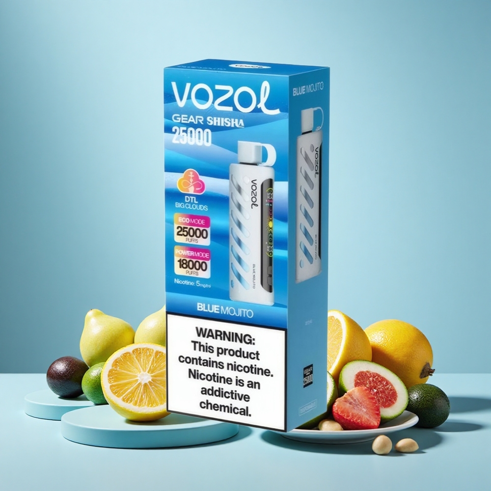 VOZOL Gear Shisha 25000 Puff Kettős Módos Kék Mohito