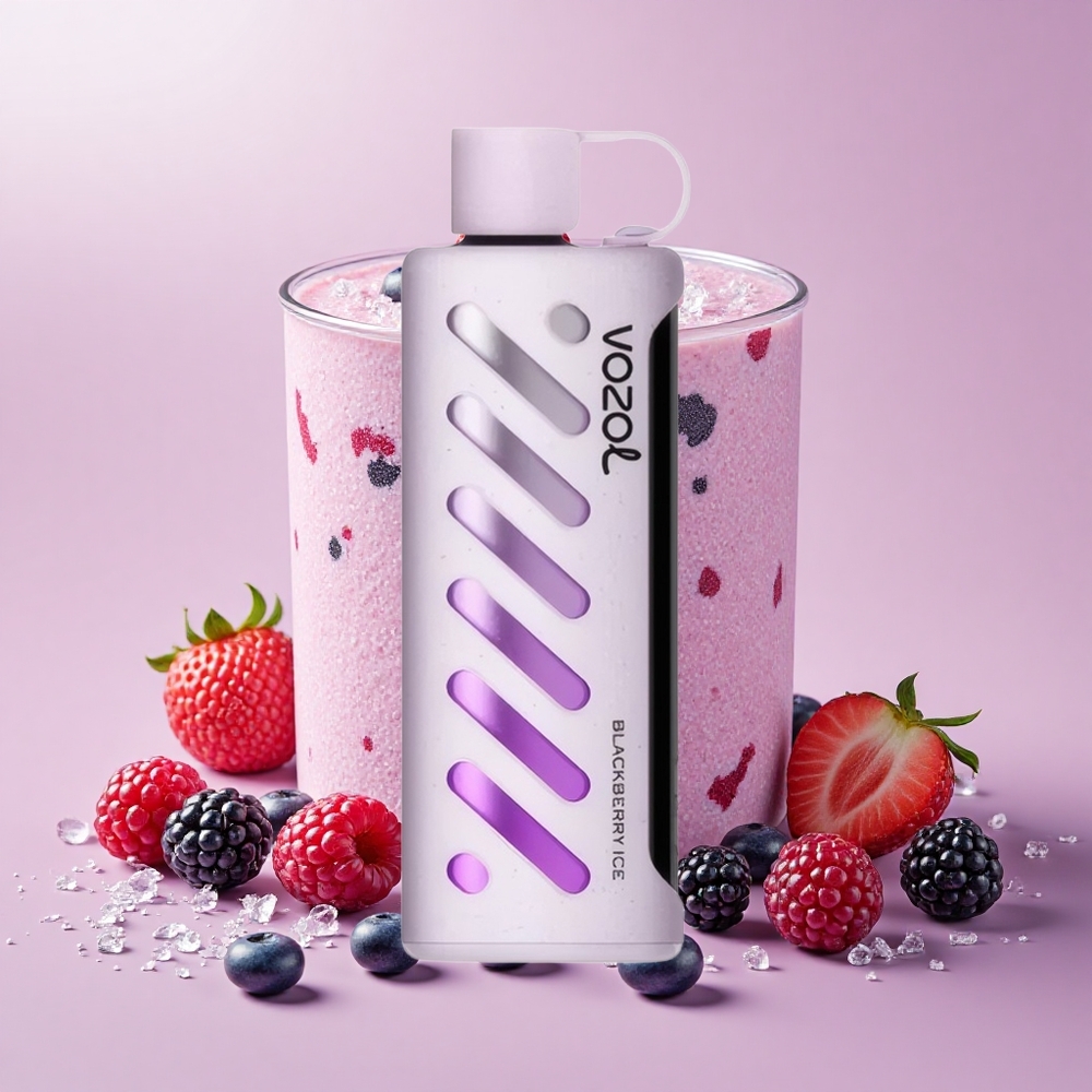 VOZOL Gear Shisha 25000 Puff S.i.L.C Tech Kettős Mód Feketeszamóca Jég