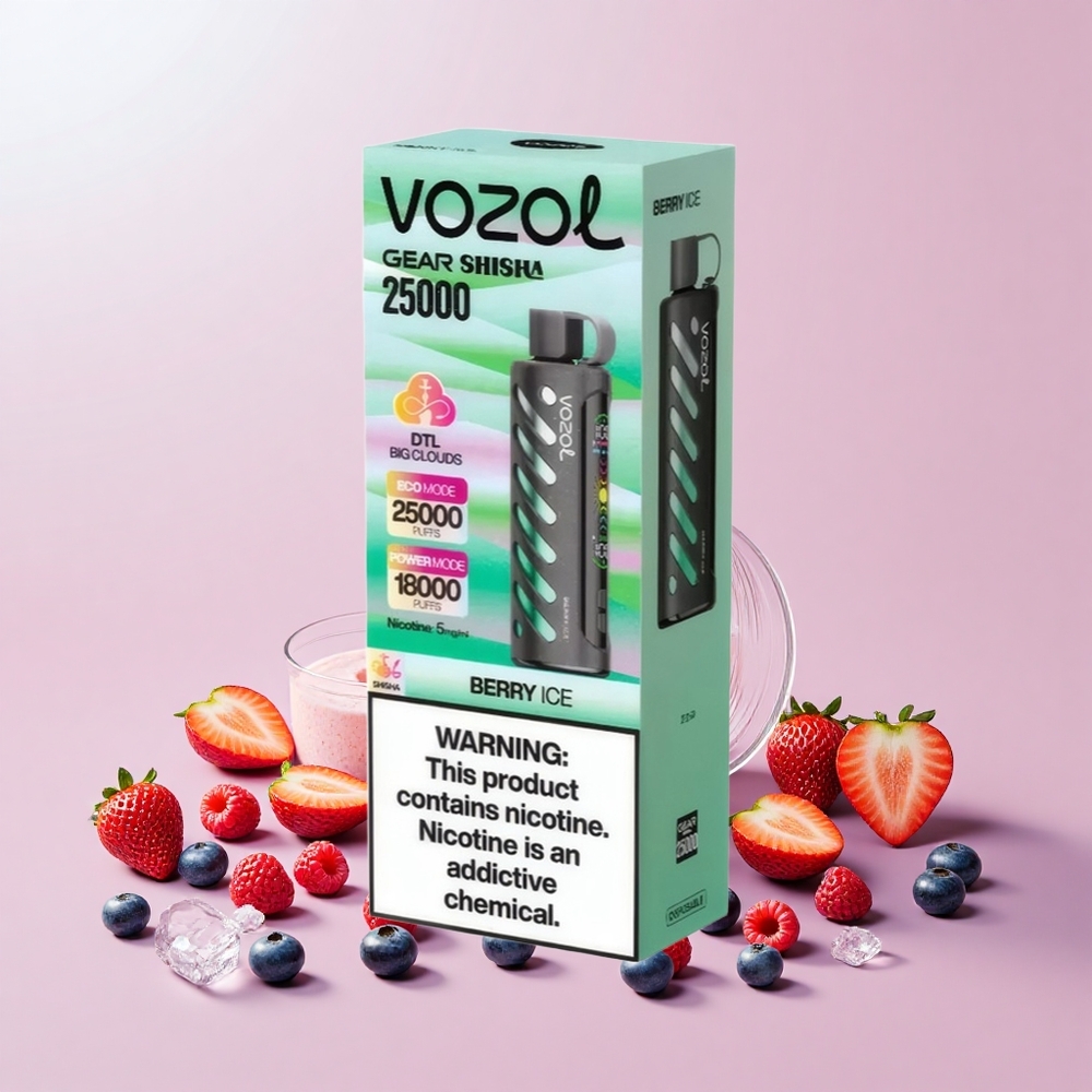 VOZOL Gear Shisha 25000 S.iL.C Tech Duális Mód Bogyó Jég