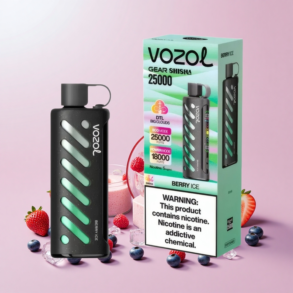 VOZOL Gear Shisha 25000 S.iL.C Tech Duális Mód Bogyó Jég