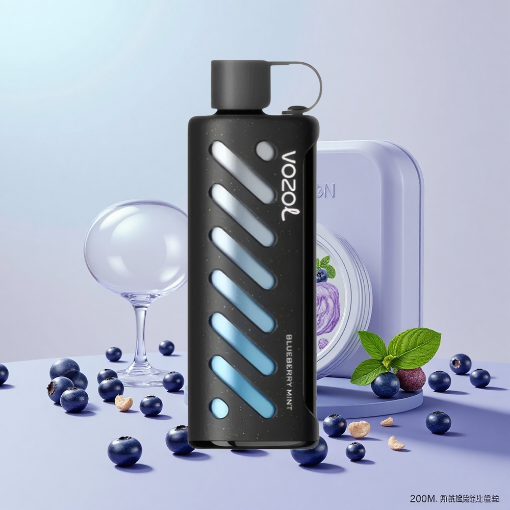 VOZOL Gear Shisha 25000 S.i.L.C Kettős Mód Áfonya Menta Eldobható E-cigaretta