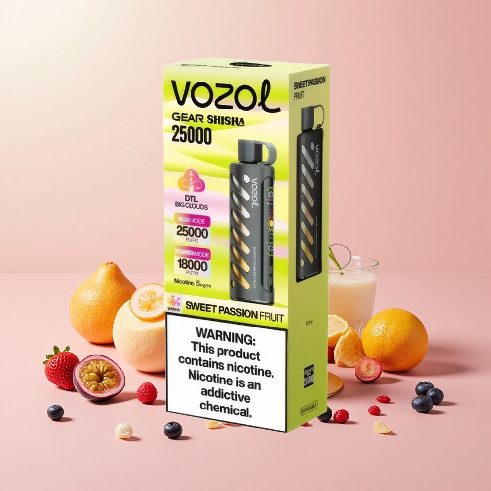 VOZOL Gear Shisha 25000 S.i.L.C Tech Kettős Mód Szenvedélyes Gyümölcs