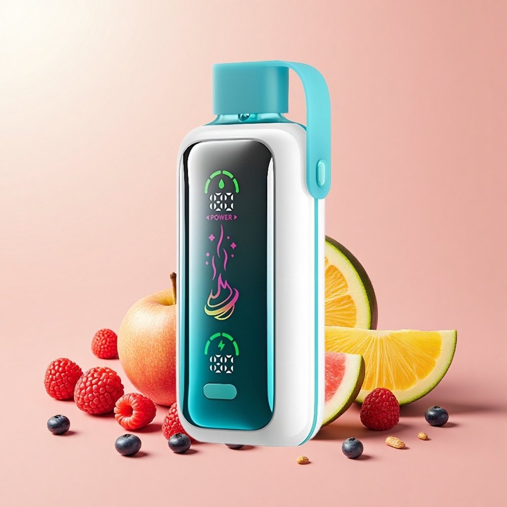VOZOL Star 20000 Puff HD Képernyős Duális Háló 650mAh Málna Alma Görögdinnye Ananász