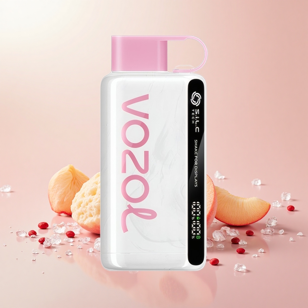 VOZOL STAR 9000/12000 Újratölthető Barackjég Shake kijelzővel 650mAh