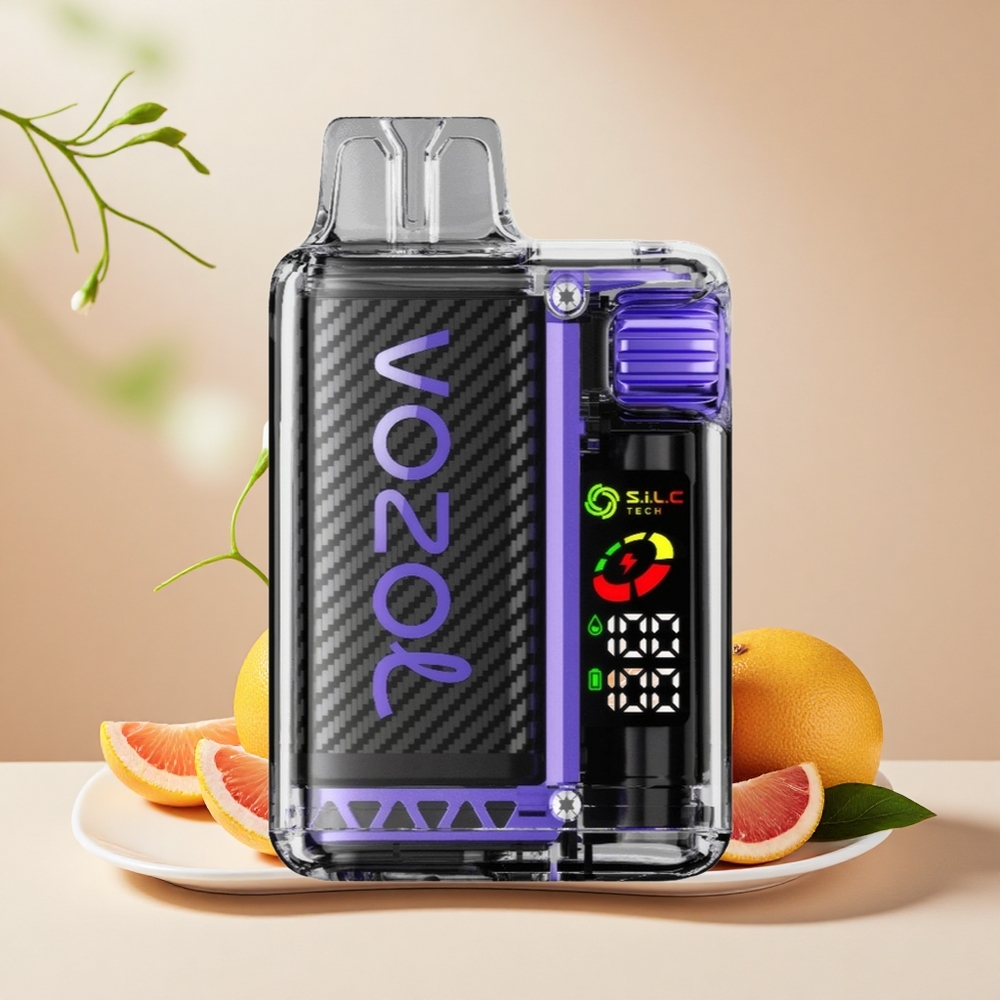 VOZOL Vista 20000 Puffs OLED S.i.L.C Tech Dual Mesh Coil Málna-Grépfrút