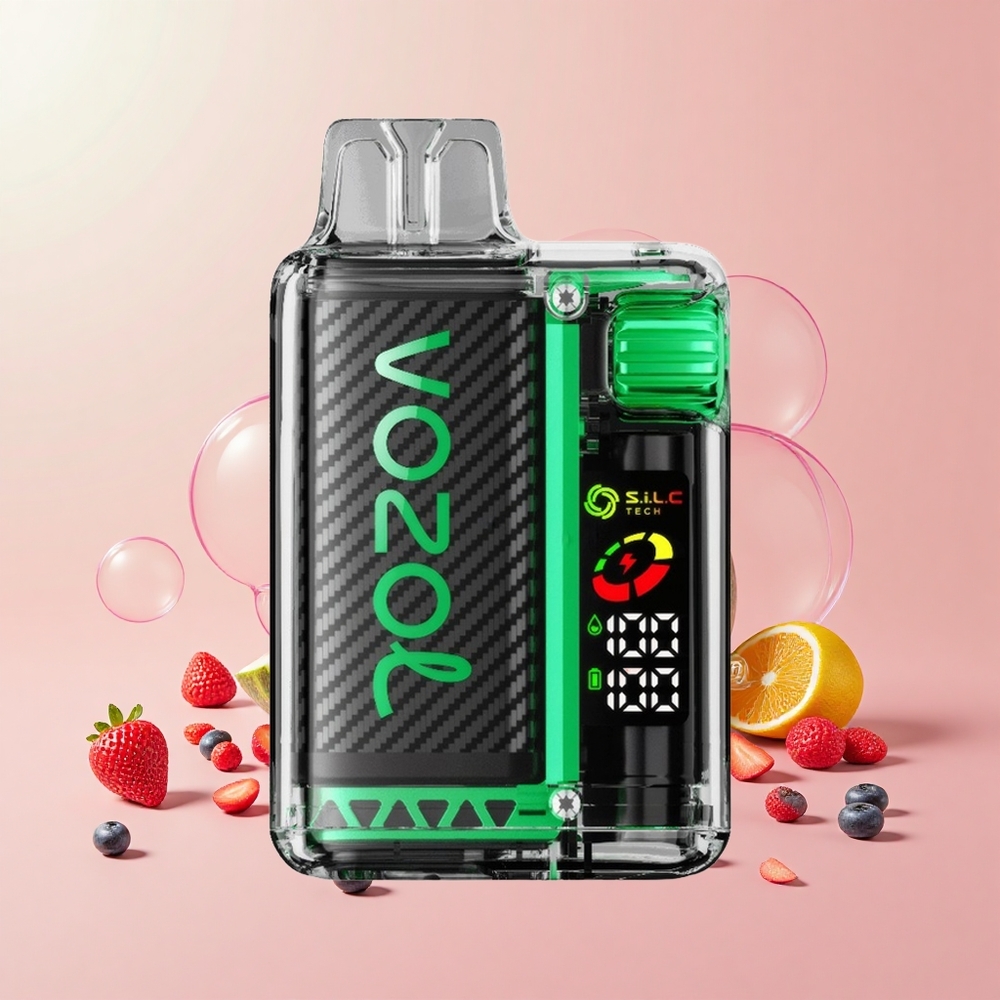 VOZOL Vista 20000 Puffs OLED S.i.L.C Tech Dual Mesh Coil PCR MTL Görögdinnye Buborékrágó
