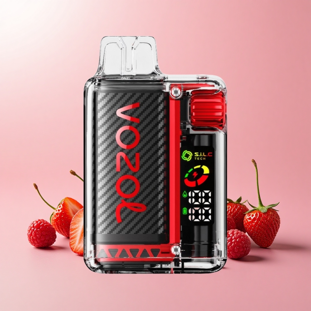 VOZOL Vista 20000 Puffs S.i.L.C Tech Dual Málna Eper Cseresznye