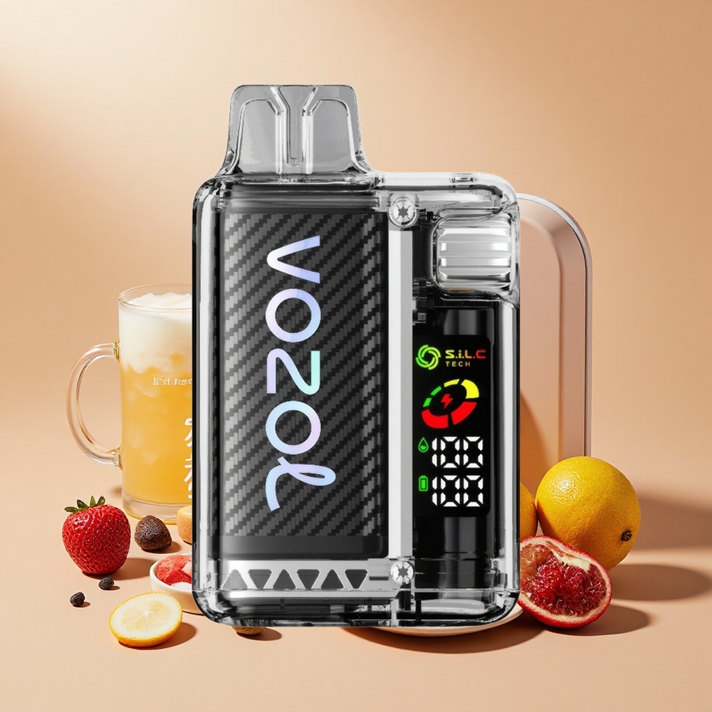 VOZOL Vista 20000 Pufi OLED Képernyős MCU Chip 2% Nikotin Vaníliakrém Dohány
